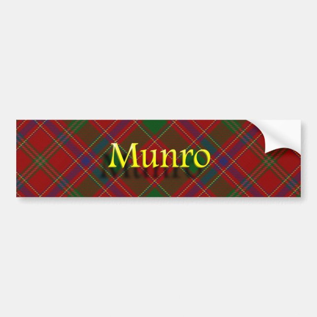 Clan Munro Scottish Bumper Sticker (Front)