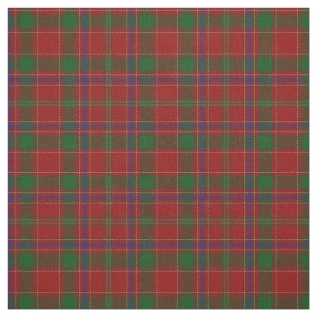 Clan Munro Scottish Tartan Plaid Fabric (Swatch)