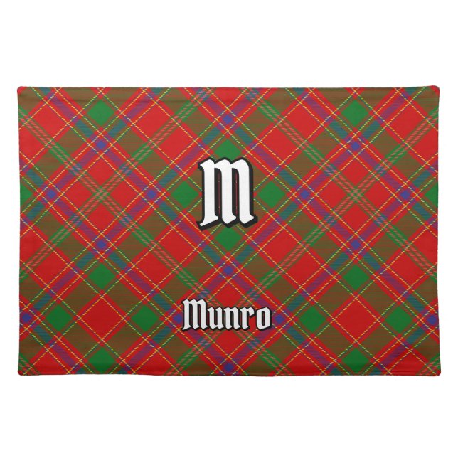 Clan Munro Tartan Cloth Placemat (Front)