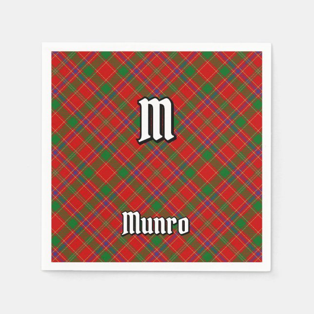 Clan Munro Tartan Napkins (Front)