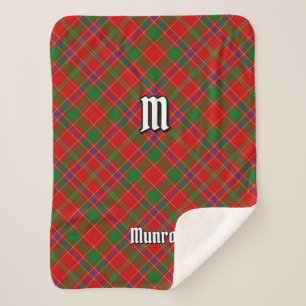 Clan Munro Tartan Sherpa Blanket