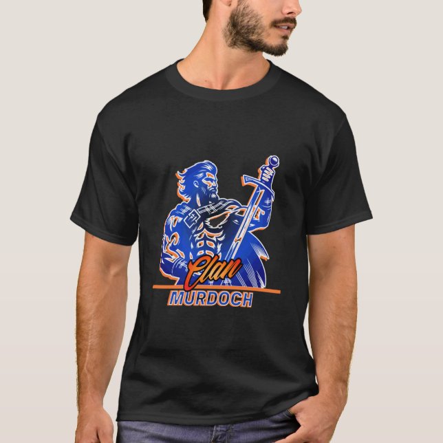 Clan Murdoch Warrior Heritage Design T-Shirt (Front)