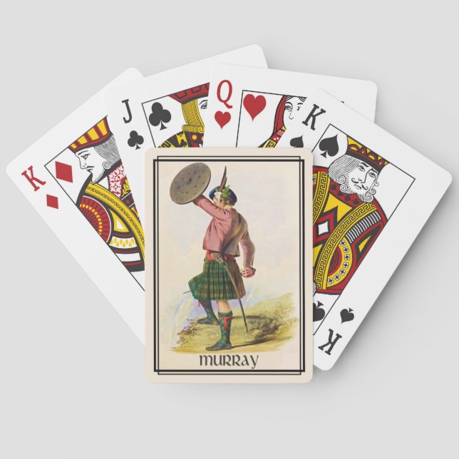 Clan Murray Classic Scotland Bicycle Deck Poker Cards (Back)