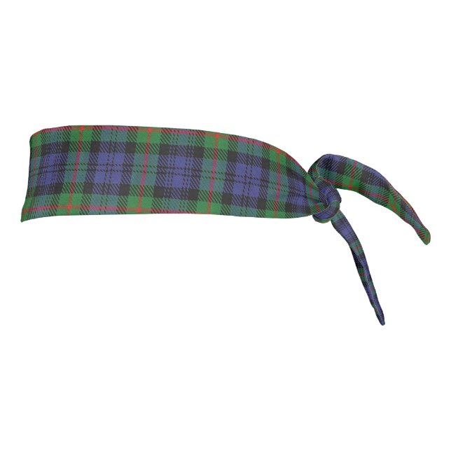 Clan Murray Scottish Accents Blue Green Tartan Tie Headband (Rotate 90)