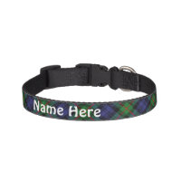 Clan Murray Tartan Customize Pet's Name Pet Collar