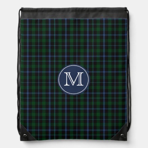 Clan Murray Tartan Plaid Monogram Backpack