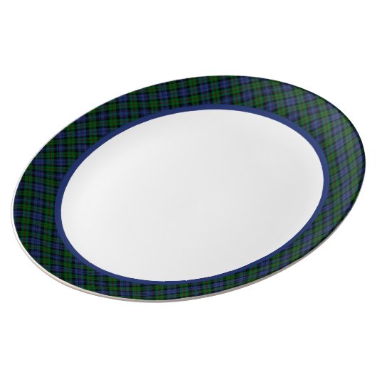 Clan Murray Tartan Porcelain Plate (Side)
