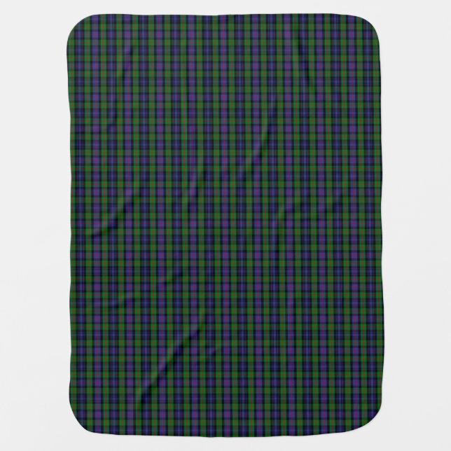 Clan Murray Tartan Swaddle Blanket (Front)