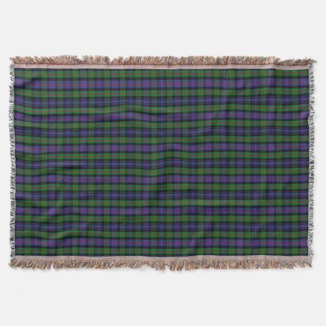 Clan Murray Tartan Throw Blanket (Front)