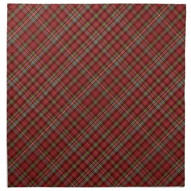 Clan Ogilvy Tartan Plaid Pattern Cloth Napkin (Front)