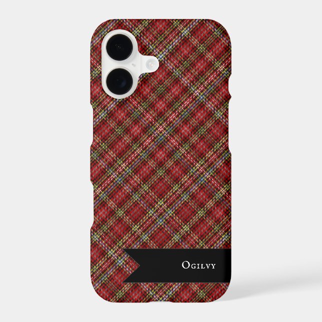 Clan Ogilvy Tartan Plaid Pattern iPhone Case (Back)