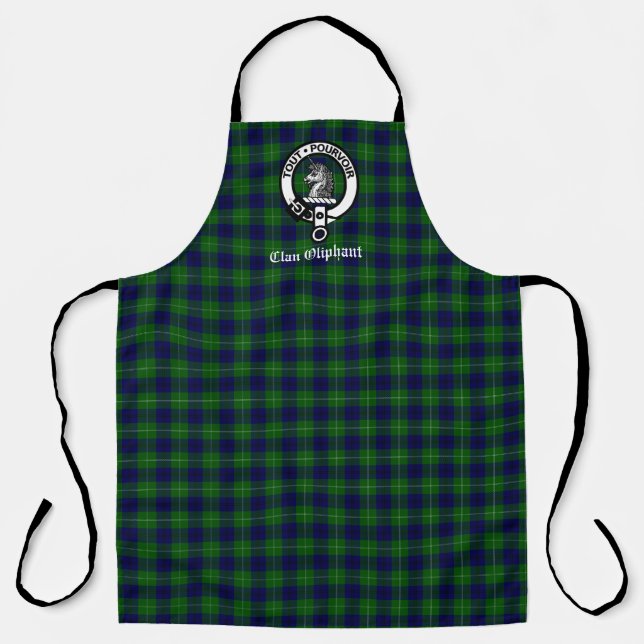 Clan Oliphant Crest Badge & Tartan Apron (Front)