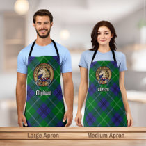 Clan Oliphant Crest over Tartan Apron
