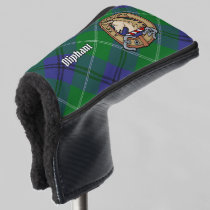 Clan Oliphant Crest over Tartan Golf Head Cover