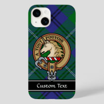 Clan Oliphant Crest over Tartan iPhone Case