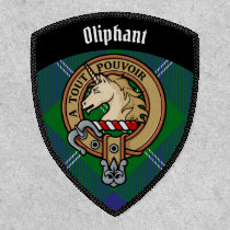 Clan Oliphant Crest over Tartan Patch