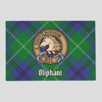 Clan Oliphant Crest over Tartan Placemat