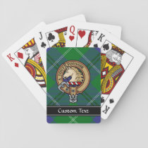 Clan Oliphant Crest over Tartan Playing Cards