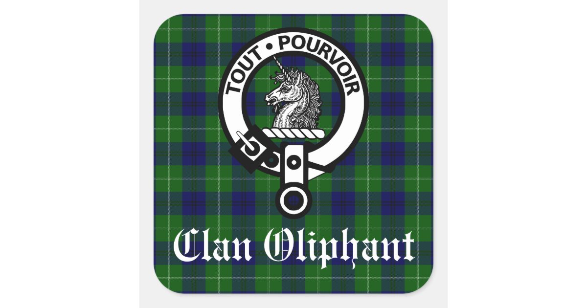 Oliphant Ancient Tartan Crest Long Sleeve Button Shirt