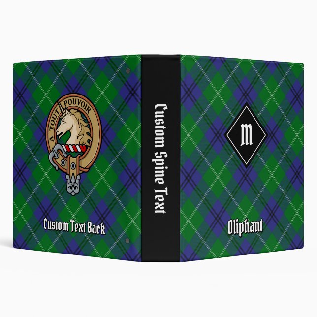 Clan Oliphant Tartan 3 Ring Binder (Background)