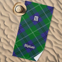 Clan Oliphant Tartan Beach Towel