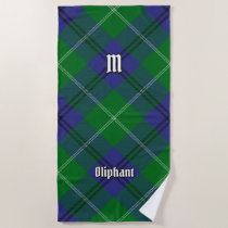 Clan Oliphant Tartan Beach Towel
