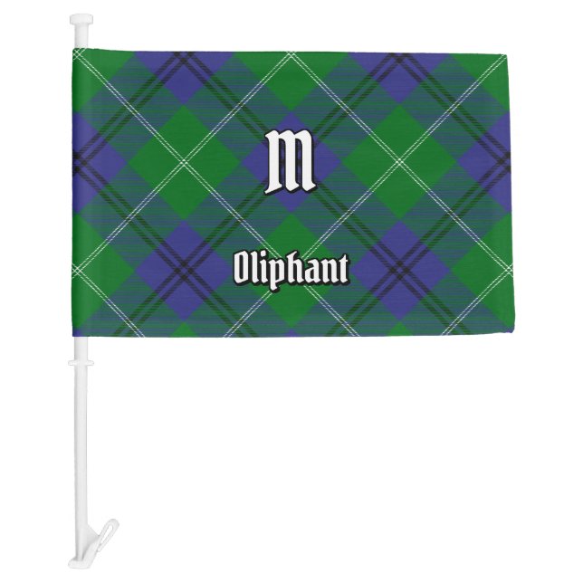 Clan Oliphant Tartan Car Flag (Front)