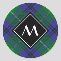 Clan Oliphant Tartan Classic Round Sticker