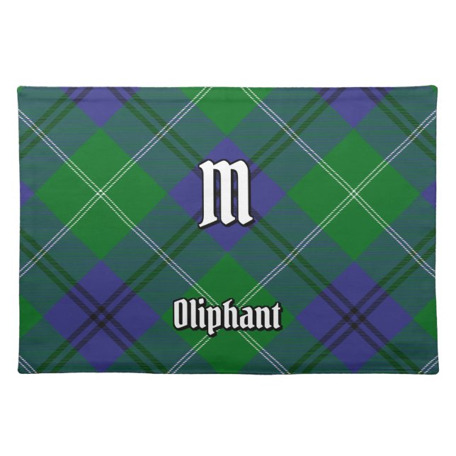 Clan Oliphant Tartan Cloth Placemat (Front)