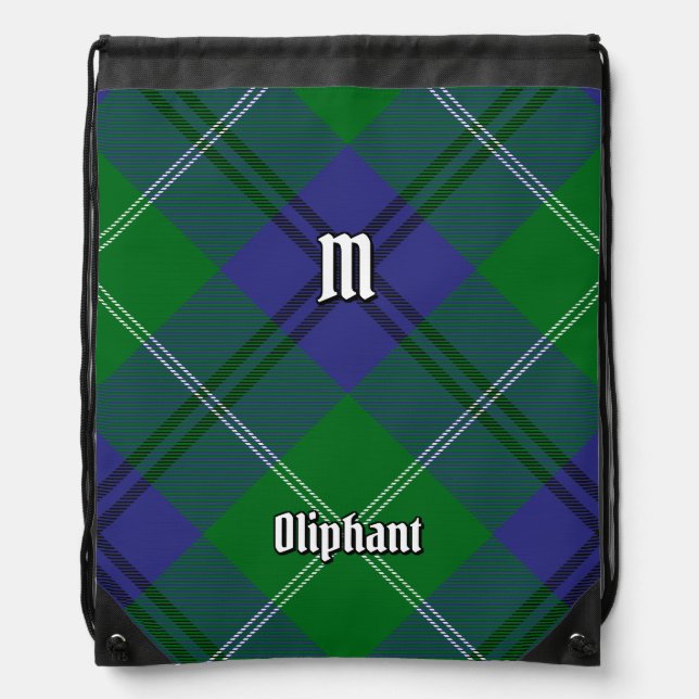 Clan Oliphant Tartan Drawstring Bag (Front)