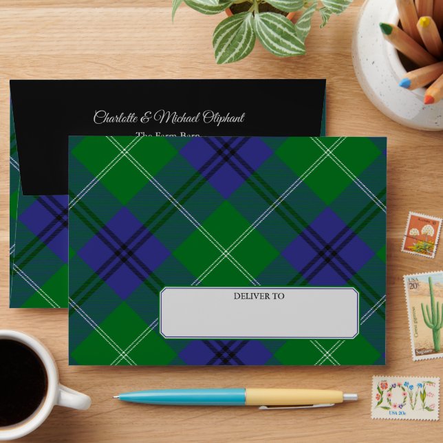 Clan Oliphant Tartan Envelope (Desk)