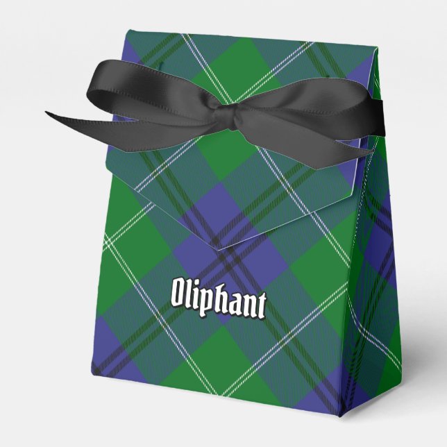 Clan Oliphant Tartan Favor Box (Front Side)