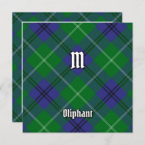 Clan Oliphant Tartan Invitation