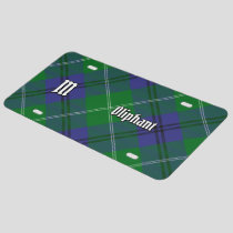 Clan Oliphant Tartan License Plate