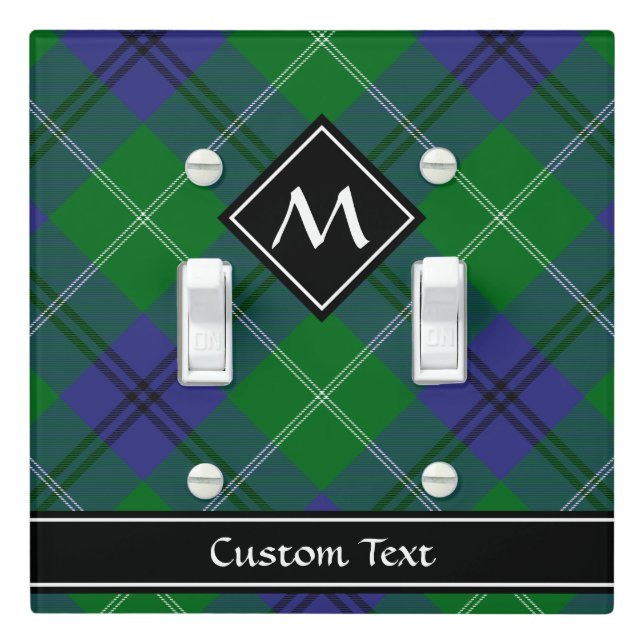 Clan Oliphant Tartan Light Switch Cover (In Situ)