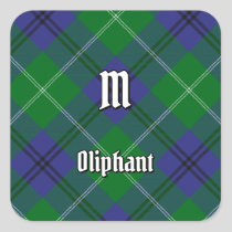 Clan Oliphant Tartan Square Sticker