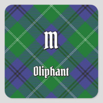 Clan Oliphant Tartan Square Sticker