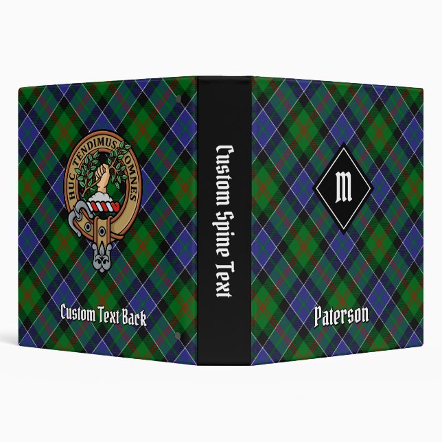 Clan Paterson Tartan 3 Ring Binder (Background)