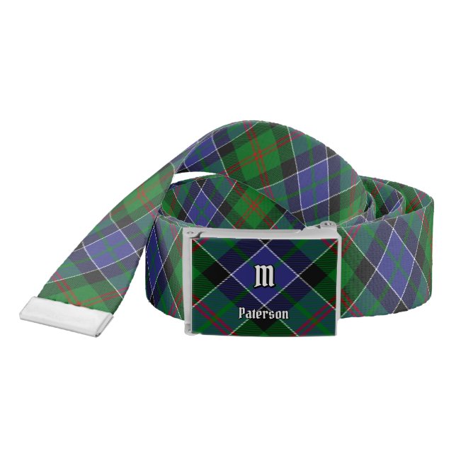Clan Paterson Tartan Belt (Snake)