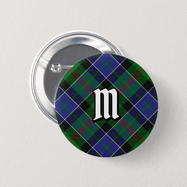 Clan Paterson Tartan Button (Front & Back)