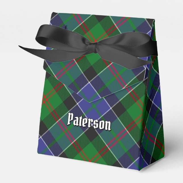 Clan Paterson Tartan Favor Boxes (Front Side)