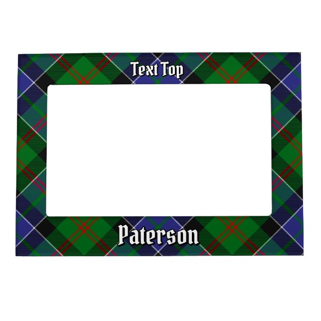 Clan Paterson Tartan Magnetic Frame (Front)