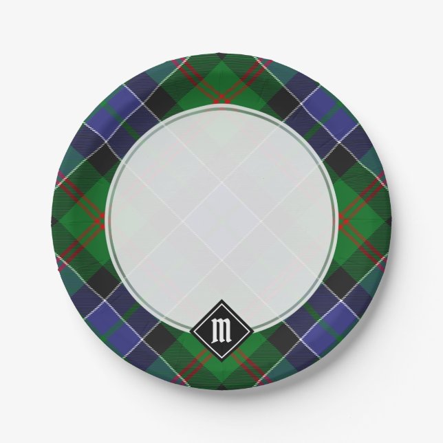 Clan Paterson Tartan Paper Plates (Front)
