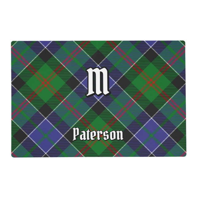 Clan Paterson Tartan Placemat (Front)