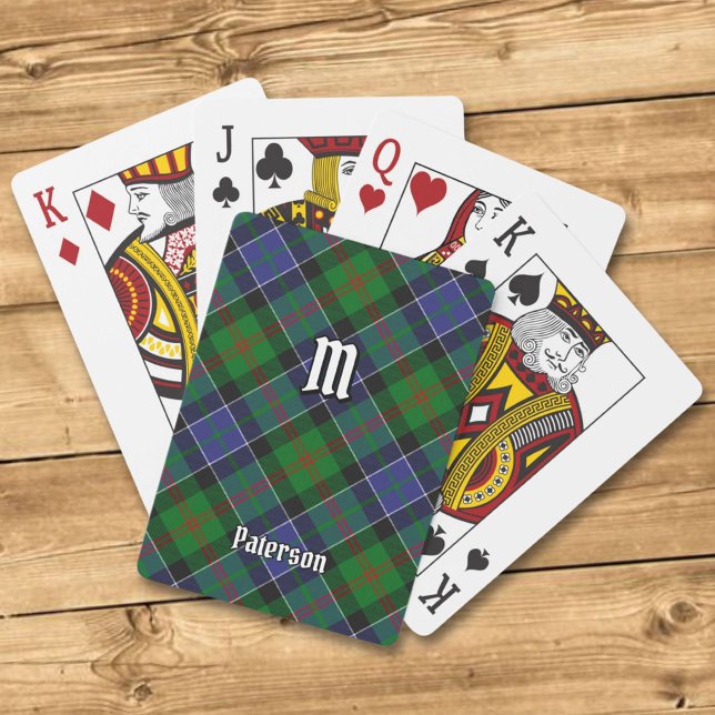 Clan Paterson Tartan Poker Cards (Creator Uploaded)