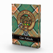 Clan Pollock Crest Acrylic Award (Right)