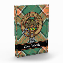 Clan Pollock Crest Acrylic Award