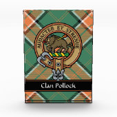 Clan Pollock Crest Acrylic Award (Front)