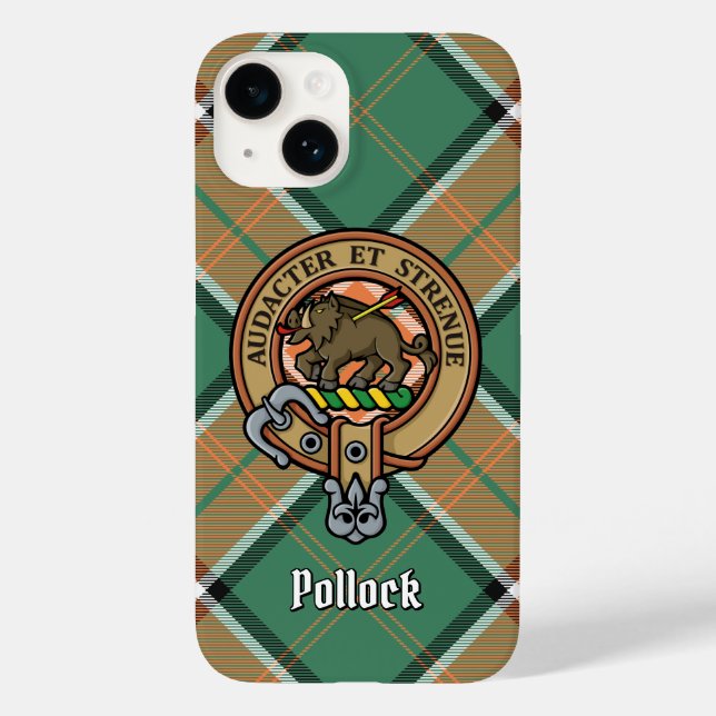 Clan Pollock Crest Case-Mate iPhone Case (Back)