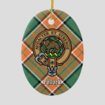 Clan Pollock Crest Ceramic Ornament